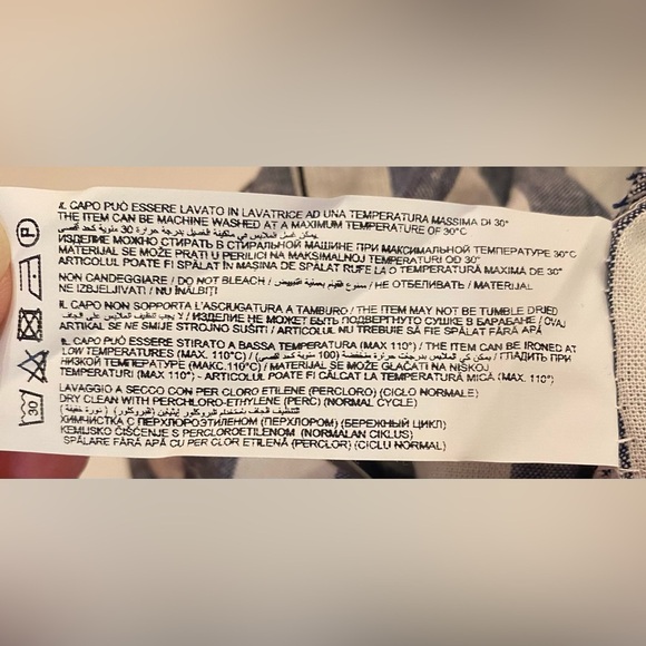 NWT Piazza Italia Woman’s Striped Tie-Front Pants Size Medium - Picture 7 of 7